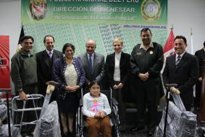 Donación a PNP directivos