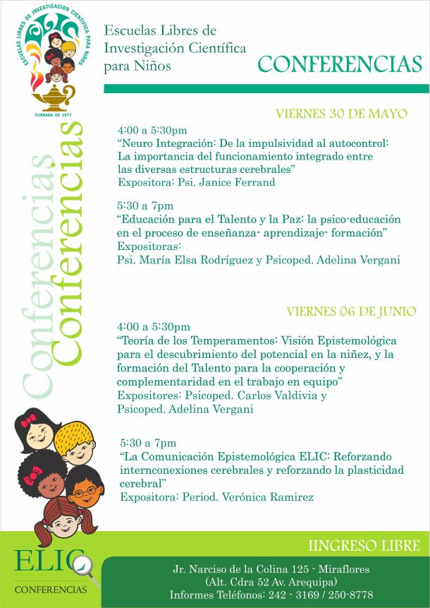 Conferencias Elic Mayo Junio