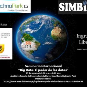 ‘BIG DATA, EL PODER DE LOS DATOS’, 27 de Agosto con ingreso libre en la Escuela de Postgrado de la&nbsp;UTP