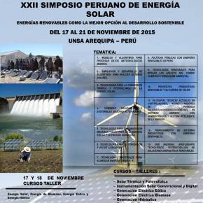 Simposio Peruano de Energía Solar – Arequipa, edición&nbsp;XXII
