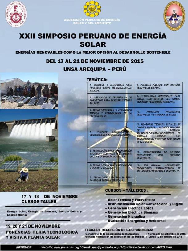 Simposio energía solar Arequipa APES