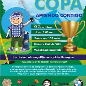 Torneo de golf “Copa Aprendo Contigo” por los niños del INEN y Hospital del&nbsp;niño