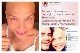 Lorena Meritano mensaje en facebook al término de tratamiento