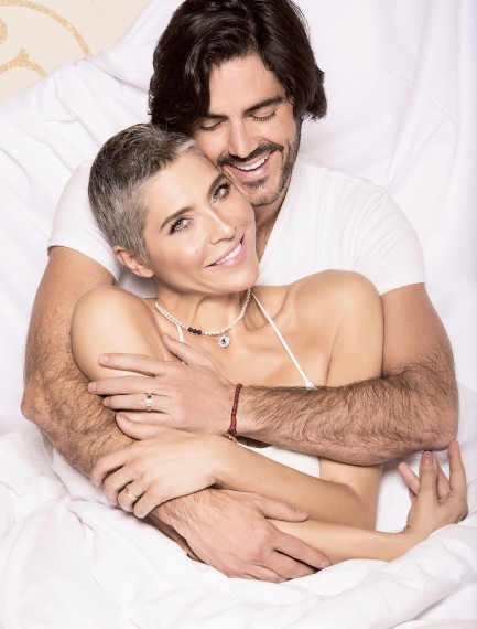 Lorena Meritano y su esposo