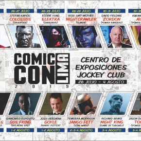 COMIC CON LIMA anuncia cartel definitivo de&nbsp;artistas