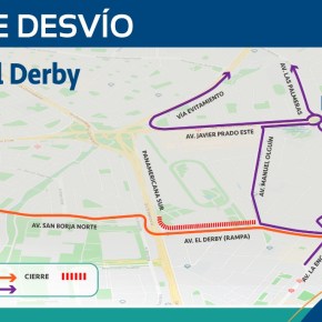 Restringen tránsito desde las intersecciones de avenidas Manuel Olguín y El Derby con dirección a la Panamericana Sur hasta el 26 de&nbsp;junio