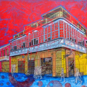 Artista peruano Persi Narváez presenta muestra de pinturas sobre ciudades en&nbsp;Uruguay