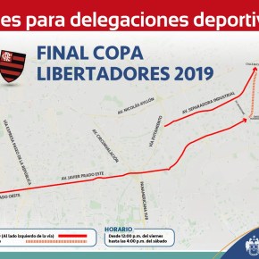 Delegaciones deportivas de la Copa Libertadores 2019 se trasladarán por carriles exclusivos en avenidas de&nbsp;Lima