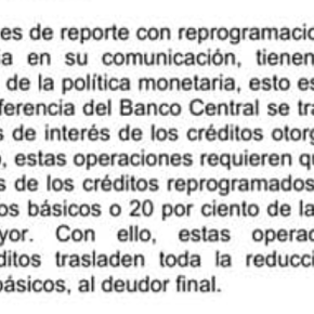 Reprogramación de deudas financieras por emergencia sanitaria COVID 19 en Perú: Bancos peruanos deberían descontar a clientes el mínimo de 20% de tasa sin interés exorbitante debido a la inyección del BCR por de 18 mil millones de dólares a todos los&nbsp;bancos