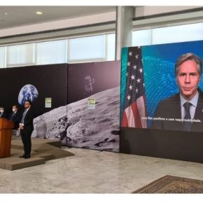 Brasil se une al Programa Artemis liderado por EE.UU en cooperación internacional para desarrollar tecnología y experiencia necesarias para montar una misión humana histórica a Marte, actividades espaciales pacíficas y&nbsp;responsables