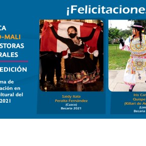 Joven difusora de la danza de tijeras Killari de Andamarca y la artista escénica Saidy Peralta obtienen la Beca UNESCO –&nbsp;MALI