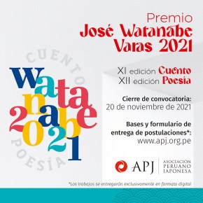 El “Premio José Watanabe Varas 2021” en Cuento y Poesía de la Asociación Peruano Japonesa recibe obras hasta el 20 de noviembre a través de un formulario&nbsp;virtual