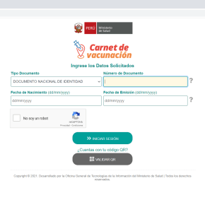 Carné o Certificado de Vacunación contra COVID 19 para ingresar a lugares cerrados en Perú, excepto lugares de primera necesidad: APP y sitio web&nbsp;oficial
