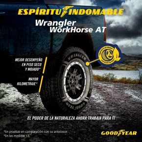 Goodyear presenta su primer neumático producido en América Latina con aceite de soya: Wrangler Workhorse&nbsp;AT
