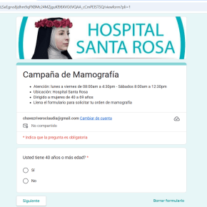 Mamografías bilaterales gratuitas en el Hospital Santa Rosa de Lima durante marzo independiente del tipo de seguro de salud: Dirigido a mujeres de 40 a 69 años en la Campaña de Tamizaje 2026, informó el Ministerio de&nbsp;Salud
